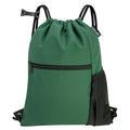 HOLYLUCK Men & Women Outdoor Sport Gym Sack Waterproof Drawstring Backpack Bag (Standard with drawstring, Dark Green) - color: Dark Green, style: Standard With Drawstring