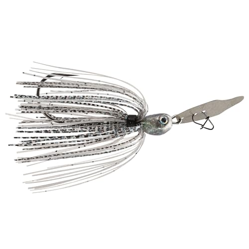 Strike King Thunder Cricket Fishing Lure, Vibrating Swim Jig, Silver Blade, 4/0 Jungle-Style Flipping Hook - color: 288 - Mouse, size: 3/8 oz