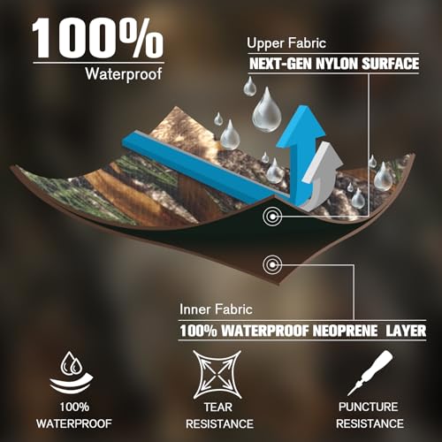 Trudave Chest Waders, 4.5mm Waterproof Neoprene Hunting Wader for Men & Women with 600G Insulated Boots - color: 11, style: Reed Grass