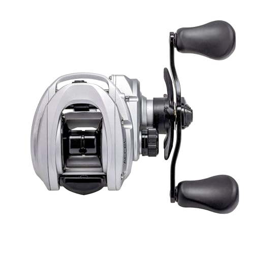 Lew’s Accel Baitcast Fishing Reel, RH Retrieve, 7.5:1 Gear Ratio, 4+1 Bearings
