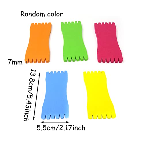 Honbay 10PCS Fishing Line Foam Board, Fishing Line Foam Spool, Fishing Winding Board for Fishing Leader Line, Snelled Hooks & Rigs