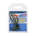 American Fishing Wire Fishing Swivels - Mighty Mini 100% Stainless Steel Snap Crane Swivels, 3X Stronger Than Brass, For Terminal Tackle Box, Up to 600lb Test - Fishing Gear for Fishing Line Leaders - style: #2/0, 450 Lb, 2 Pc