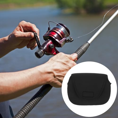 Garneck Fishing Reel Storage Pouch Small Baitcaster Reel Protective Cover Lightweight for Outdoor Fishing Equipment