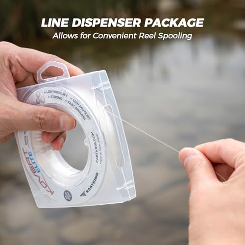 KastKing Kovert 100% Fluorocarbon Fishing Line - Clear Fishing Leader, High Sensitivity, Strong Knot Strength, Shock & Abrasion Resistant, Extreme Clarity, Ultra-Low Visibility, Fast Sinking - color: Kovert Elite (Soft & Smooth), size: 8LB-200Yds (Clear)