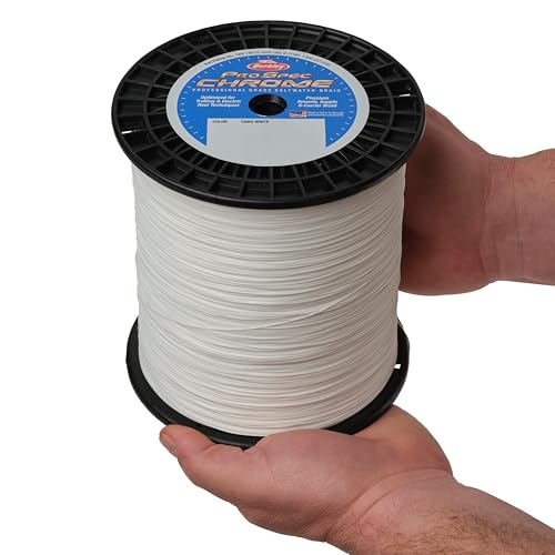 Berkley ProSpec Chrome Braid Fishing Line, Suitable for Saltwater Environments - color: White, size: 65lb - 3500yd