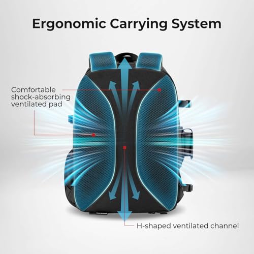 Piscifun Fishing Tackle Backpack with Rod & Gear Holder, Lightweight Outdoor Water-Resistant Fishing Shoulder Storage Bag with Protective Rain Cover, Black - color: Black, size: Standard