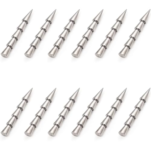 12/20pcs Tungsten Nail Weights for Neko Wacky Rig Fishing, Insert Pencil Worm Sinkers for Bass Fishing - size: 3/32oz (12pcs)