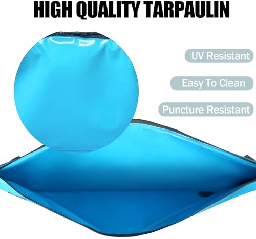 MORXPLOR Insulated Fish Cooler Bag for Fishing 41x17 47x17In 50x20In 60x24 72x30 80X40 Inches,Large Insulated Fish Kill Bag,Fishing Catch Bag Cooler with Water-resistant Zipper - color: 72inch Blue