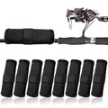 8 Pack Fishing Lure Covers，Lure Wraps for Fishing Rod，Fishing Hook Bait Covers - color: black