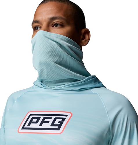 Columbia Men's Pfg Super Terminal Tackle Vent Hoodie - color: Marine Light Currents Fade, size: X-Large