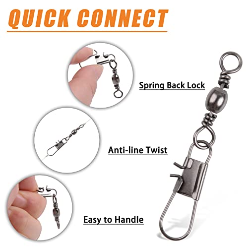 Fishing Bobbers Tackle Kit, 205pcs Basic Tackle Box Fishing Accessories Included Fish Hooks, Bobbers, Weights Sinkers, Swivel Snaps, Fishing Equipment Starter Kit for Trout Catfish Panfish