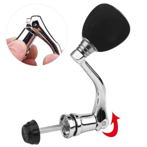 Fishing Reel Handle Rocker Arm Grip for Spinning Fishing Reel Baitcasting Handle Replacements for Daiwa series 2000/3000/ 4000/5000/ 6000 (Red-Medium for 2000 & 3000)