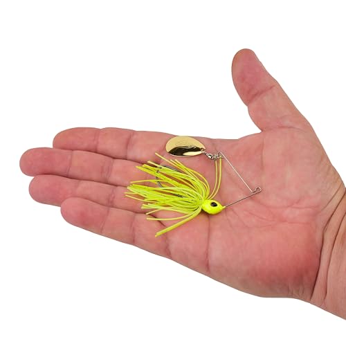 Berkley Power Blade Standard Fishing Spinnerbaits - color: Chartreuse/Gold, size: 3/16 oz - Colorado