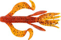 Yamamoto Custom Baits 4" Kreature Soft Creature Bait, 7-Pack, Bass Fishing Soft Plastic Lure, Multiple Colors - color: FIRE CRAW