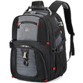 SHRRADOO Extra Large 50L Travel Laptop Backpack with combination lock, College Backpack Airline Approved Business Work Bag Fit 17 Inch Laptops for Men Women,Grey - color: Grey