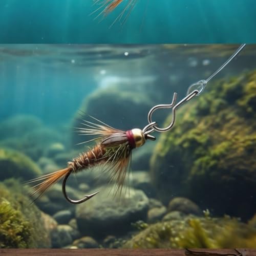 Fly Fishing Snaps and Clips – Quick-Release Durable Stainless Steel No-Knot Snap Connectors for Fast Lure and Fly Changes, Lightweight and Rust-Resistant Terminal Tackle Tools - color: clip_silver, size: S50PCS