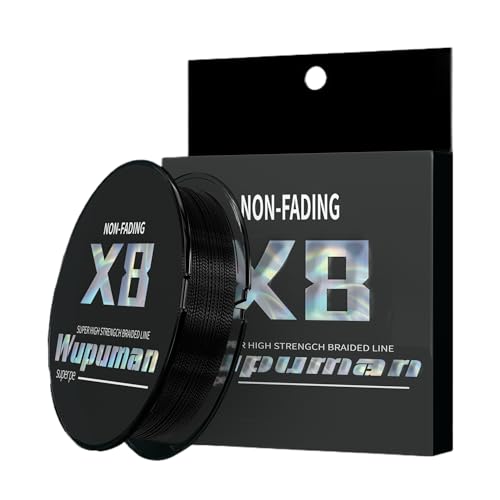 Braided Fishing Line 8 Strands (Non-Fading) Super 100% PE(LBS:6/8/10/15/20/30/40/50/60/70/80/90/100/130/150/200)(150M 300M 500M 1000M) Ocean, Lake,Parks, River Fishing - color: Black, size: 15LB 150M 164Yards