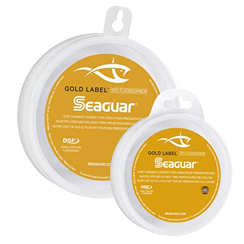 Seaguar Gold Label Fresh & Saltwater Fishing Leader Line, 100% Fluorocarbon - size: 4lb/25yds