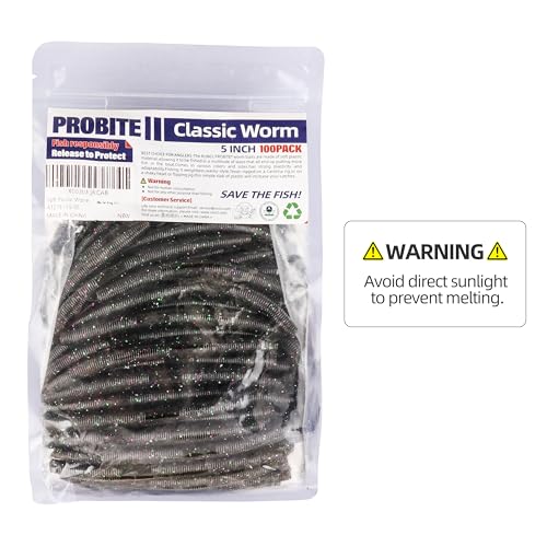 Soft Fishing Worm 100PCS, 3/4/5/6" Mega Value Pack Senko Style Soft Lures for Bass, Plastic Worm Stick Baits, Multicolor, Cost-Effective Fishing Gift - color: Rainbow Trout, size: 4"