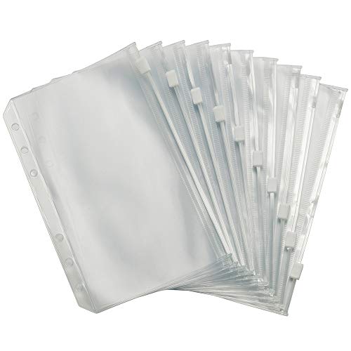 Dr.Fish Bait Binder Bags Worm Wallet Binders Travel Portable Compact Tackle Storage for Soft/Hard Baits, Leaders, Lines, Rigs - color: Pockets(Not Clip);10PCS,S:4-3/10" X 6-7/10"