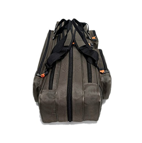 3 Layers Portable Folding Fishing Rod Carrier Reel Case Bags Fish Pole Tools Storage Bag Case Pro Gear Tackle (3 layers/80cm(31.5inch)) - size: 3 layers/80cm(31.5inch)
