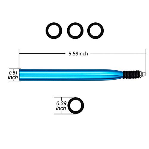 Wacky Rigging Tool, Fishing Bait Rigs, Wacky Rig Ring Tool with 70PCS Worm O-Rings, Wacky Worm Kit for Senko Neko Finesse Stick Soft Baits - color: Blue