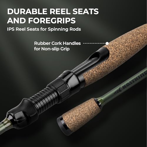 KastKing Spartacus II Twin-Tip Fishing Rod and Reel Combo, Spinning & Casting Combo, Fishing Poles and Reels Combo, KastFlex IM6 Graphite Blanks, 2-Piece Rods with Extra Tip - style: Spin-7'3'' M-3000 Reel (2 Pcs+ Extra Tip)