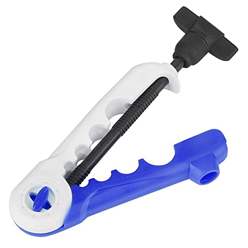 RiToEasysports Fishing Line Spooler Reel Winder,Mini Fishing Line Winding Spool for Varying Spool Sizes - color: white blue