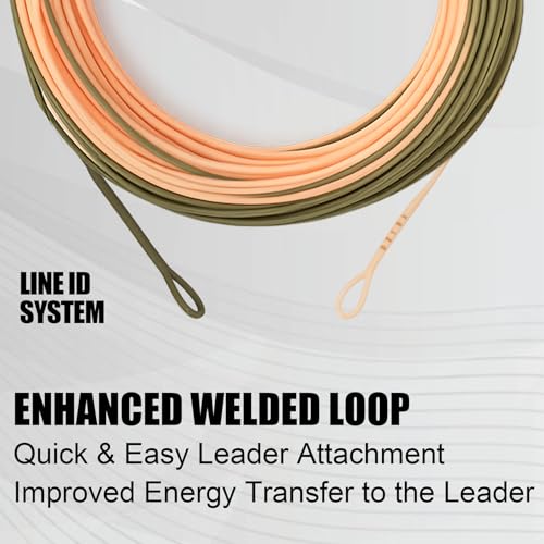 Aventik Trout, Trout Boost, Single Hand Spey, Floating Fly Fishing Line Freshwater Fishing, Smooth Accurate Casting, Easy Roll Casting, 100FT with Welded Loops - color: P/M Green Single Hand Spey, size: 8F