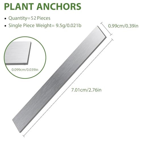 52Pcs Aquarium Plant Weights for Fish Tank - Aquarium Plant Anchors Live Plants Fixed Ring Base, Weighted Blocks to Hold Aquatic Live Plants Underwater - size: 52PCS