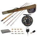 Aventik Extreme Fly Fishing Combo Kit 0/1/2/3/4/5/6 Weight Starter Fly Fishing Rod and Reel Kit Outfit with One Travel Case - style: 8'1'' Lw3/4 Fly Rod Kit
