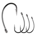 Carp Fishing Hooks- 120pcs Barb Curved Shank Carp Hooks Circle Fish Hooks Freshwater Saltwater for Hair Rigs Carp Fishing Tackle - size: 2# 120pcs