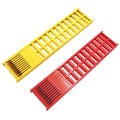 2pcs/4pcs Fishing Hook Holder, Plastic Double Side Storage Hooks Winding Board, Organize Snelled Rigs for Fishing Enthusiasts/Fishermen - color: red,yellow(2pcs)
