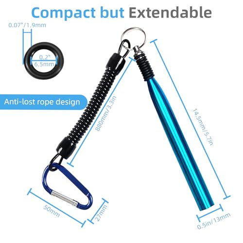Wacky Rig Tool Kit – Aluminum Wacky Worm Tool + 310 O-Rings, for 4"-7" Fishing Worm Lures， Quick-Rig Wacky Rig O-Ring System for Bass Fishing Soft Plastics
