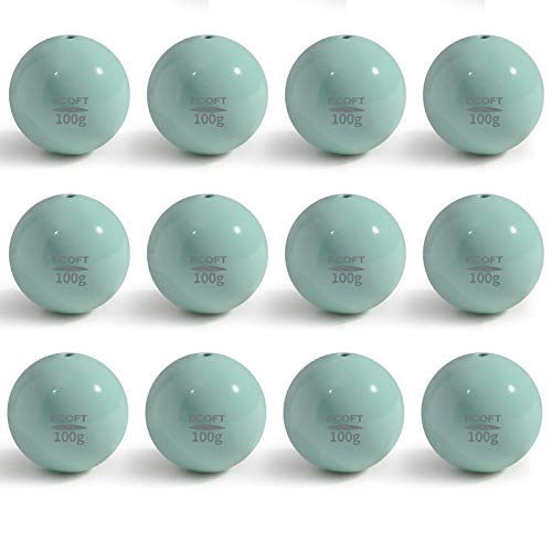 Lead Free Fishing Weights Sinkers 10g-200g Coated Egg Sinkers Weights Oval Shape Assorted Sizes Bag and Fishing Weights Assortment Box Non-Lead Fishing Weights Saltwater Freshwater - style: 100g(3.52oz)-12pcs