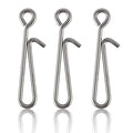 Dr.Fish 50 Pack Fishing Clips Quick Change Speed Clips Crankbait Snaps Stainless Steel Line Lure Hook Connector Freshwater - size: #2-30LB-0.67"