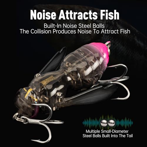 Kingdom Wasp Craw Bait Insect Bionic Floating Fishing Lures Swimbaits Hard Artificial Baits Lure for Freshwater and Saltwater Bass Carp Pike Walleye Fishing ABS Material Carbon Steel Three Book Hook - color: 02, size: 4.2g