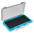 Fishing Tackle Box Slit Foam Case, Super Slim Fishing Lures Jig Box Hooks Spinners Spoons Storage Tackle Tray, (6.8 * 3.8 * 0.8inch) (Blue) - color: Blue
