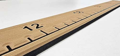 SeaDek Fish Ruler | Next Level | 36 inch Fish Measurement Tool | Perfect for Boats and Kayaks | Mocha over Black - color: Mocha/Black