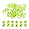 PATIKIL Fly Tying Tungsten Beads, Tungsten Slotted Beads for Fly Tying Jig Hooks - color: Green, size: 2mm