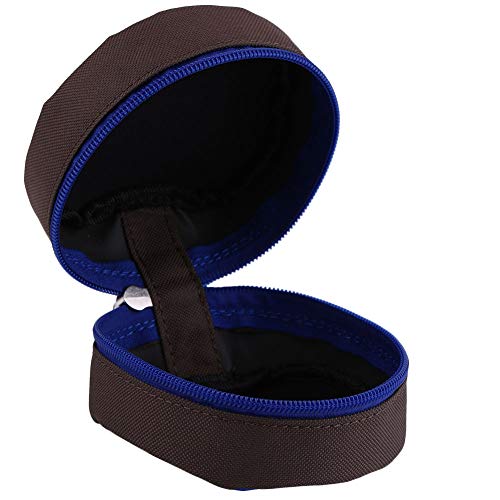 Leather Fly Reel Case Bag 10×7×7 Safety Fly Fishing Reel Case Protector Soft Pocket Cover Bag Pouch Holder