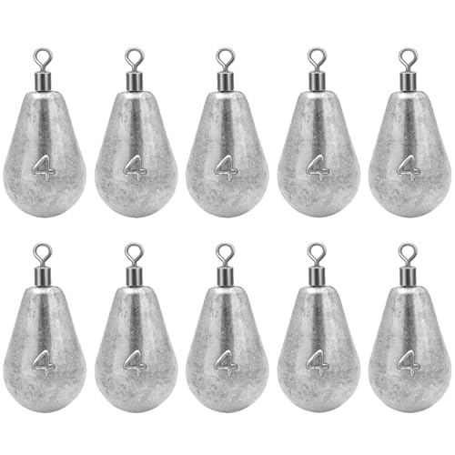 Long Casting Swivel Bell Sinkers Fishing Weights Drop Shot Weights with Swivels Fishing Lead Sinker 1/2oz 3/4oz 1oz 2oz 3oz - size: 1/2oz-10pcs