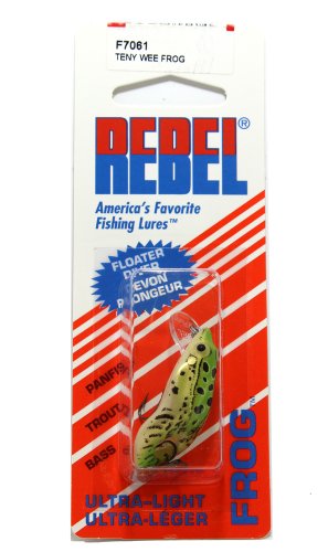 Rebel Lures Wee Frog Ultralight Crankbait Fishing Lure - color: Northern Leopard Frog, size: Teeny Wee Frog (0'- 2' Cranking Depth)