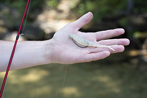 Berkley PowerBait Power Jerk Shad Fishing Soft Bait - color: White Ice, size: 5" (10 Count)