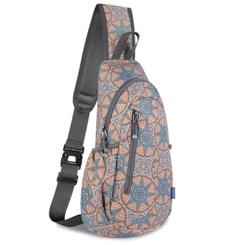 TITECOUGO Small Sling Bag, Lightweight Crossbody Backpack for Men Women, Shoulder Bag for Sports and Outdoor - color: Mix-floral Pattern