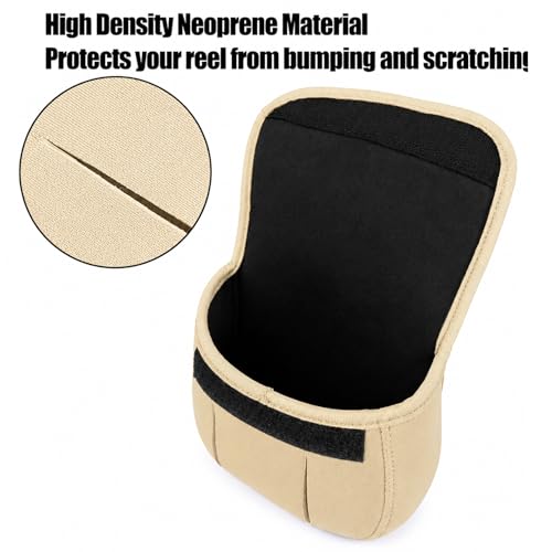 Aventik Neoprene Spinning Reel Cover Bag Pouch Fishing Reel Protective Case Reel Sleeve Glove Fits 200 500 1000 2000 3000 4000 5000 6000 Series Spinning Reels (2 PACK, M(3000-6000)) - style: 2 Pack, M(3000-6000)