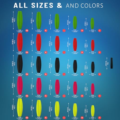 Narcissus Fishing Slotted Peg Float – Slip Bobbers for Fishing, Catfishing Tackle, Fishing Bobbers for Bass, Santee Rig, Easy Line Insertion, No Threading - color: 18pcs-2in