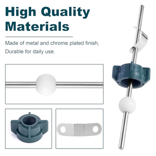 Lavatory Pop Up Center Piece Assembly,Pop Up Drain Repair Kit,Fits Most Popular Brands，Replacement for PS2673,PS469 and PSB327,Replacement Bathroom Sink Pivot Rod,18MM Ball, Chrome（1PC） - size: 18MM Ball Kit 1 Set