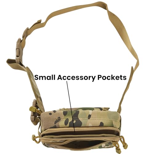 Concealed Carry Fanny Pack, Tactical Waist Bag | Tactical fanny pack with concealed gun holster for running & EDC. CCW waist bag for men and women, Desert Camo - color: DESERT CAMO