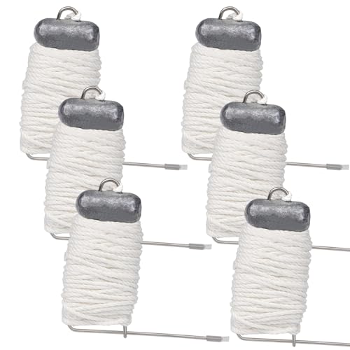 QualyQualy 9 Pack Crab Throw Line Length 30FT/9.14M Weighted Crab Trap Line Kit with Tong, Measuring Tool and Gloves Crabbing Equipment Combo - color: Crab Trap Line - 6
